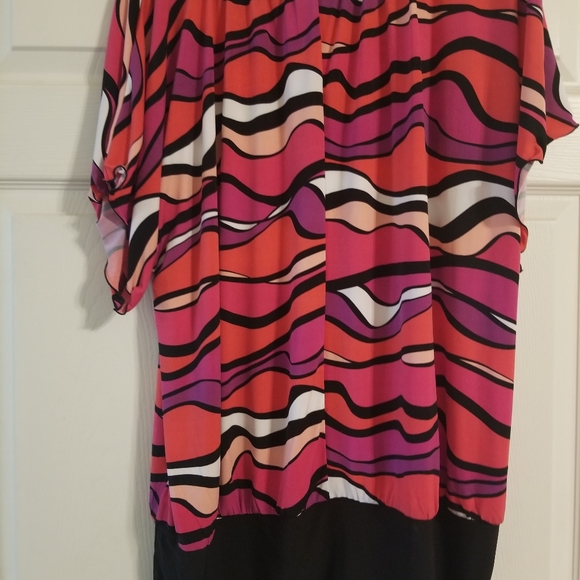 Cato Pink/Orange Blouse - Picture 2 of 4